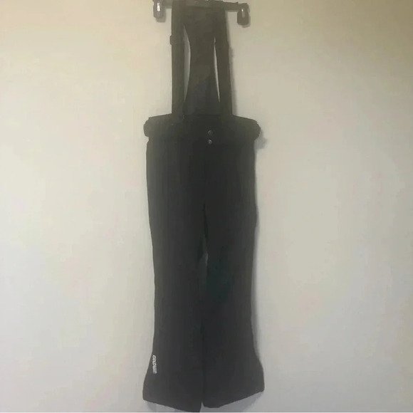 Goldwin  black ski snow pants with detachable suspenders - Picture 1 of 16